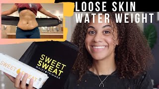 Sweet Sweat Review LOOSE SKIN Water Weight Stomach Problem Area Results [upl. by Magnolia]