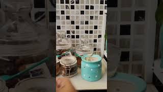 Diy Garlic jar kitchen home decor shorts ytshorts ceramic jar [upl. by Anedal]