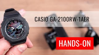 HANDSON Casio GShock Original GA2100RW1AER Carbon Core Guard [upl. by Gerge]