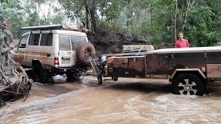 Gunshot creek troopy v8 cape york [upl. by Ayam]