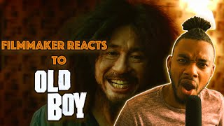 FILMMAKER MOVIE REACTION OldBoy 2003 FIRST TIME REACTION [upl. by Esidnak39]