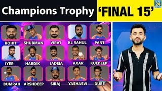 Champions Trophy Final 15  Team India Squad  Rohit  Hardik  Virat  Gambhir  Suryakumar  Sanju [upl. by Lelah]