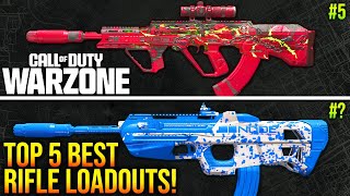 WARZONE Top 5 META ASSAULT RIFLE LOADOUTS After Update WARZONE Best Weapons [upl. by Desirea]