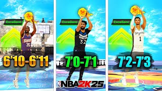 NBA 2K25 BEST JUMPSHOTS for 61073 BIG MAN BUILDS in NBA 2K25 BEST SHOOTING TIPS amp SETTINGS [upl. by Ainattirb210]