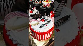 Black forest style ted jelly cake recipe how to make cake decorating tranding ytshorts explore [upl. by Nealon]