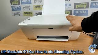 HP DeskJet 2710e How to do Printhead Cleaning Cycles and Improve Print Quality [upl. by Mainis]