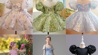 kids party wear gown frocks designing ideasyoutubeshorts starstyle weddingclothes [upl. by Ynamreg]