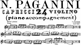 Paganini Caprice 24  Piano Accompaniment [upl. by Howlond]