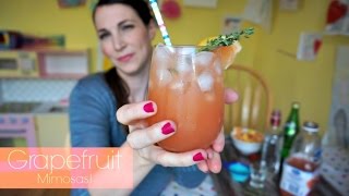 Grapefruit Mimosas  Pinterest Drink 44  MamaKatTV [upl. by Palma598]