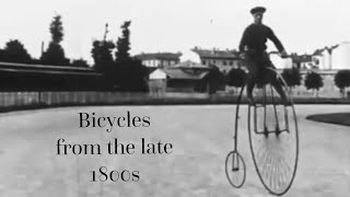 1800s bicycles 1915 video footage bicycles of 1800s old world history Tartaria Transportation Moors [upl. by Ansaev]