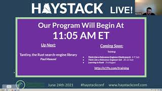 Haystack LIVE Tantivy the Rust searchengine library  Paul Masurel [upl. by Michal]