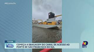 Começa a dragagem do canal de acesso ao porto de São Francisco do Sul [upl. by Tilden]