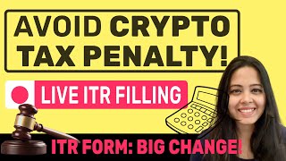 Crypto Tax Filing AY 202324 ITR  Crypto Tax India Calculation Explained Rules  Binocsco [upl. by Hutt]