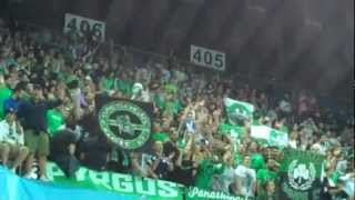 Panathinaikos Fans during the game against Barcelona  Final Four Euroleague 2012 [upl. by Petromilli]