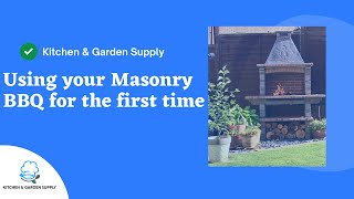 Using your Masonry BBQ for the first time [upl. by Neih]