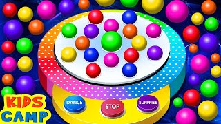 Learn Colors For Kids  Dancing Balls Finger Family  Toddler Learning Video [upl. by Niac]