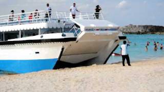 Tender Boat at Great Stirrup Cay Bahamas [upl. by Flora]