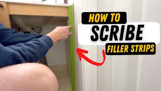 Scribing A Cabinet To A Wall Bents Woodworking [upl. by Ajnat608]