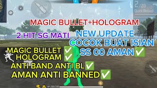 HOLOGRAM 2 HIT SG  FF BIASA amp FF MAX TERBARU 2024 100 WORK NO SERVER CHEAT ANTI BANNED [upl. by Ludwigg]