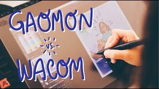 AFFORDABLE SCREEN DRAWING TABLET  Gaomon vs Wacom Review [upl. by Lydnek]