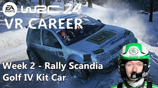 Golf IV for Week 2 WRC Career – Chasing Victory – No HUD VR Rally Experience  WRC 24 [upl. by Durkin798]