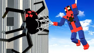 Ragdoll SPIDERMAN vs GIANT SPIDER Teardown [upl. by Nitin]