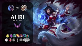 Ahri Mid vs Corki  KR Master Patch 142 [upl. by Esiole]