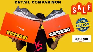 Nike Downshifter 11 Vs Downshifter 12 Detail Comparison  Downshifter 11 VS Downshifter 12 [upl. by Nosniv]