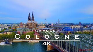 Cologne  Köln Germany 🇩🇪  by drone 4K [upl. by Ennairac]