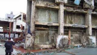 女川町 津波 Tsunami Field Survey Japan of buildings in Onagawa [upl. by Ruby]