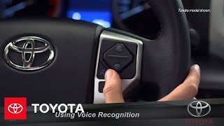 Toyota Entune l Using Voice Recognition  Toyota [upl. by Wenz]