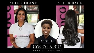 Hair Extensions DC Before amp After Gallery by quotA List Stylist CoCo La Ruequot [upl. by Nayab140]