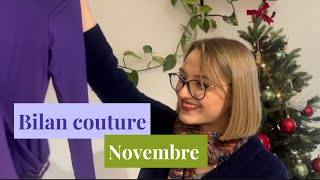 Bilan couture Novembre  Atelier Mauricette [upl. by Jo]