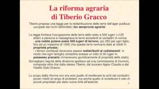 Le riforme dei Gracchi prima parte Tiberio Gracco [upl. by Arrat]