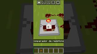 Como hacer un Reloj de redstone para minecraft bedrock 121 minecraft turorial short [upl. by Evot]