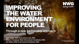 Workshop 2 Improving the Water Environment for People  Northumbrian Water [upl. by Calie]