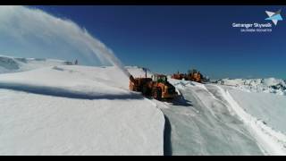 Geiranger Skywalk  Dalsnibba  removing snow from the road [upl. by Ennayhc988]