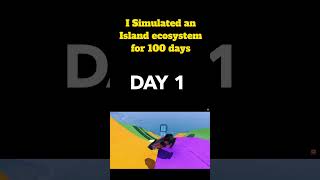 I Simulated an Island ecosystem for 100 days [upl. by Hanleigh]