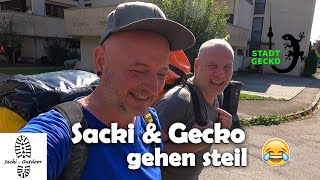 Sacki amp Gecko gehen steil 😂🤣  Schwitzen auf der Schwäbischen Alb 🥵 Kai Sackmann  STADTGECKOde 🦎 [upl. by Eidnil]