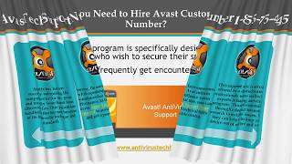 Reasons Why You Need To Contact Avast Customer [upl. by Ethben]