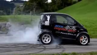 Smart Car with Hayabusa Turbo Engine [upl. by Aerdnad]