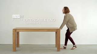 How to Open the Slice Extendable Dining Table  Soul amp Tables [upl. by Pouncey]