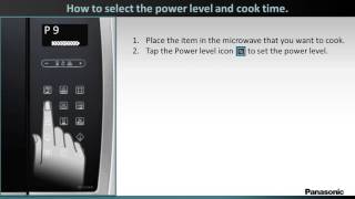 Panasonic Microwave Oven NNSE284  How to Program Manual Power amp Time Cooking [upl. by Nage]