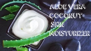 DIY 3Ingredient CoconutAloe Vera Skin Moisturizer [upl. by Somerset177]