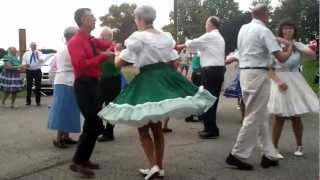 01 DAVE KREITER SINGSCALLS SQUARE DANCE AT LAMPETER FAIR SEPT 2012 [upl. by Fanchie]