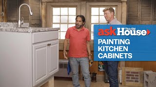 How to Properly Paint Your Kitchen Cabinets  Ask This Old House [upl. by Ruelu]