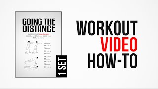 Going the Distance Workout  HowTo   One Set  by DAREBEE [upl. by Tilford904]