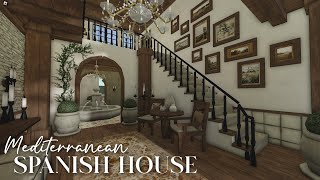 Bloxburg  Mediterranean Spanish House 745k  Speedbuild PART 1 [upl. by Rebekah]