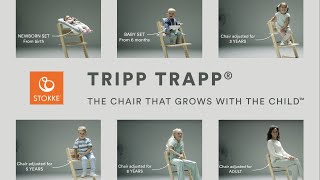 Stokke®  Tripp Trapp® High chair  The Chair That Grows With The Child ™ [upl. by Erdda]