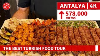 FULL REOPENING Antalya Turkish Street Food Tour June 2021 4k UHD 60fps [upl. by Bellanca]